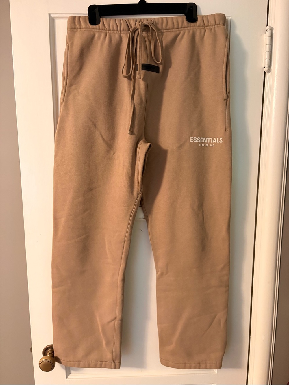ESSENTIALS Camel Tan Sweatpants with Drawstring